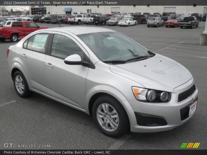 Silver Ice Metallic / Jet Black/Dark Titanium 2012 Chevrolet Sonic LS Sedan
