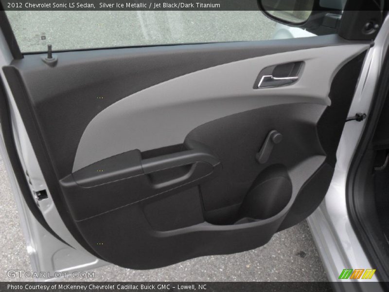 Silver Ice Metallic / Jet Black/Dark Titanium 2012 Chevrolet Sonic LS Sedan