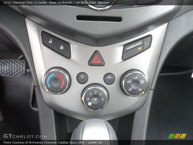 Silver Ice Metallic / Jet Black/Dark Titanium 2012 Chevrolet Sonic LS Sedan