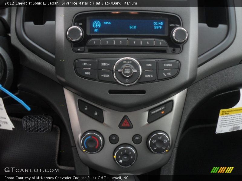 Silver Ice Metallic / Jet Black/Dark Titanium 2012 Chevrolet Sonic LS Sedan