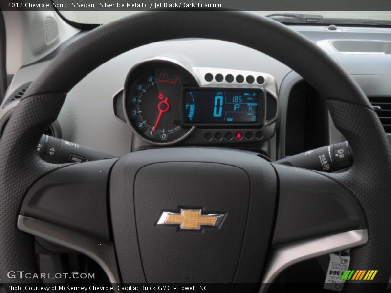 Silver Ice Metallic / Jet Black/Dark Titanium 2012 Chevrolet Sonic LS Sedan