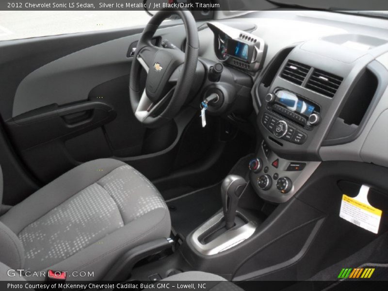 Silver Ice Metallic / Jet Black/Dark Titanium 2012 Chevrolet Sonic LS Sedan