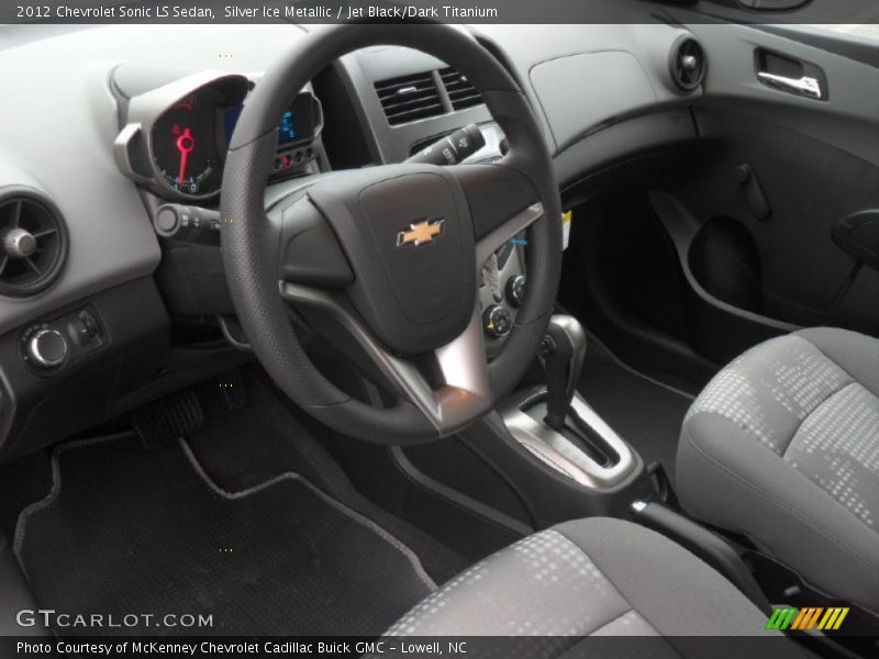 Silver Ice Metallic / Jet Black/Dark Titanium 2012 Chevrolet Sonic LS Sedan