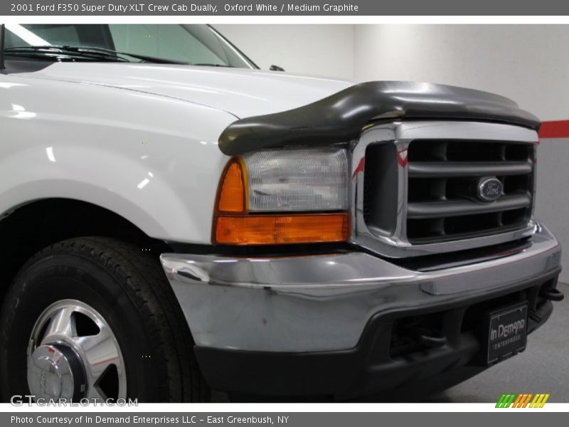 Oxford White / Medium Graphite 2001 Ford F350 Super Duty XLT Crew Cab Dually