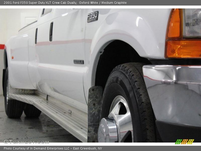 Oxford White / Medium Graphite 2001 Ford F350 Super Duty XLT Crew Cab Dually