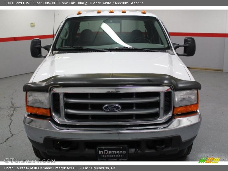 Oxford White / Medium Graphite 2001 Ford F350 Super Duty XLT Crew Cab Dually