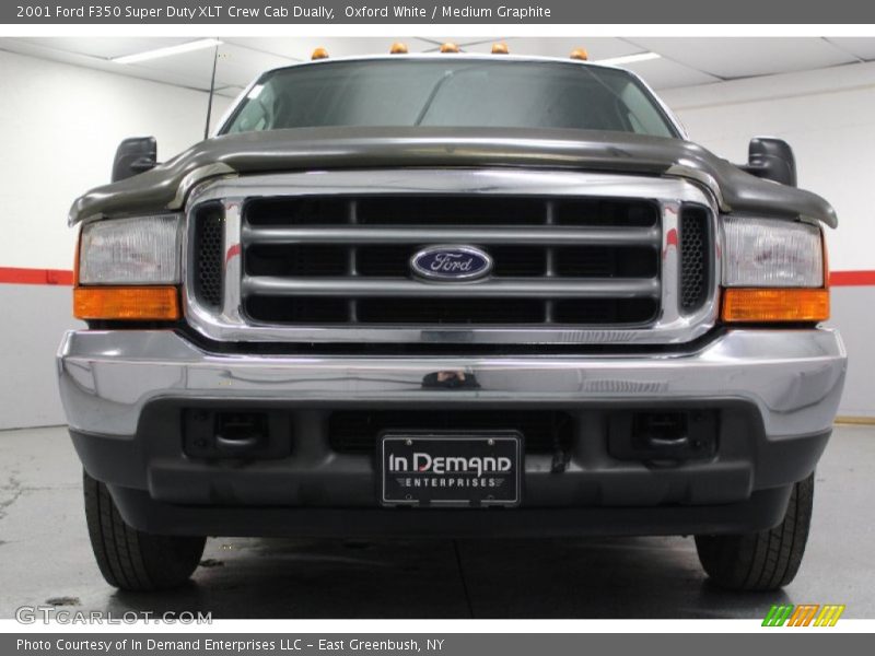 Oxford White / Medium Graphite 2001 Ford F350 Super Duty XLT Crew Cab Dually