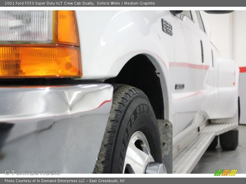 Oxford White / Medium Graphite 2001 Ford F350 Super Duty XLT Crew Cab Dually