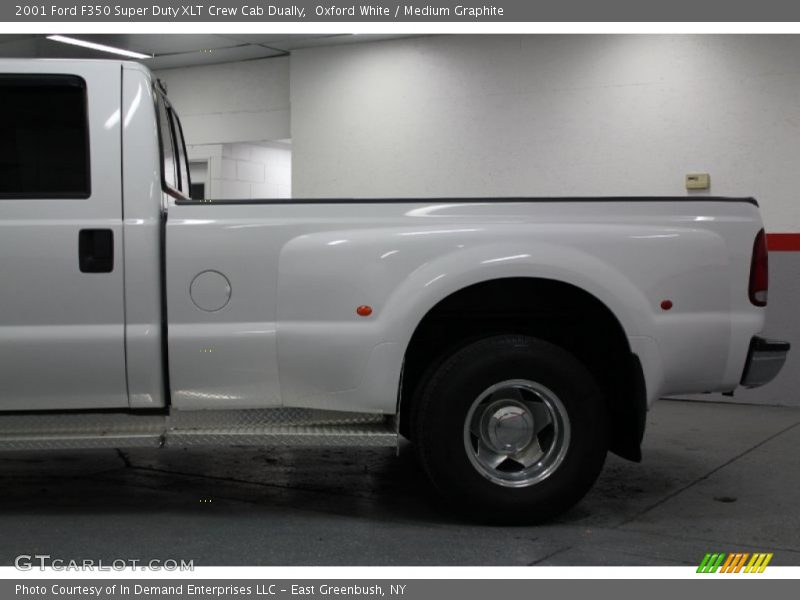 Oxford White / Medium Graphite 2001 Ford F350 Super Duty XLT Crew Cab Dually