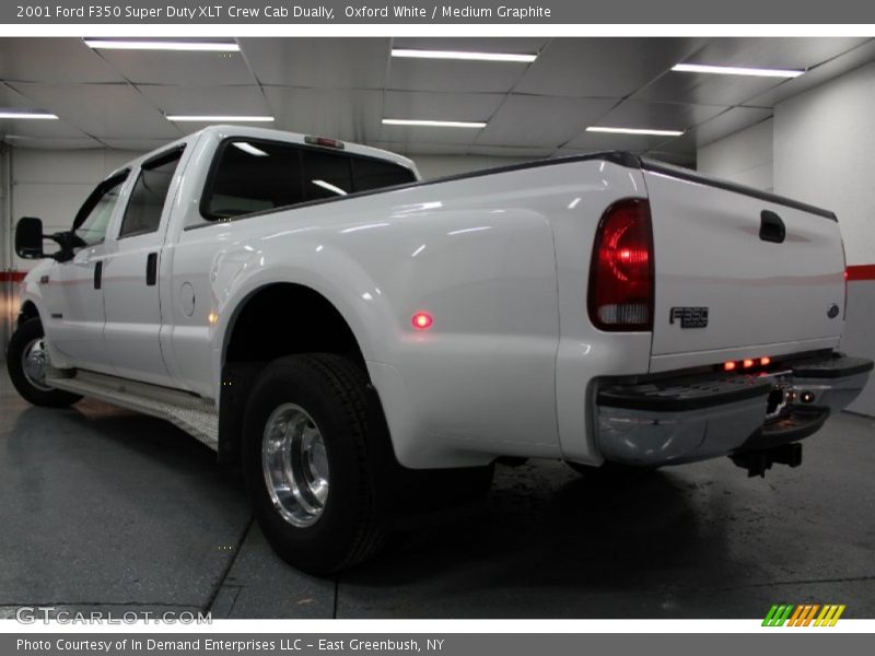 Oxford White / Medium Graphite 2001 Ford F350 Super Duty XLT Crew Cab Dually