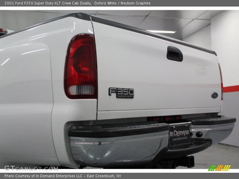 Oxford White / Medium Graphite 2001 Ford F350 Super Duty XLT Crew Cab Dually