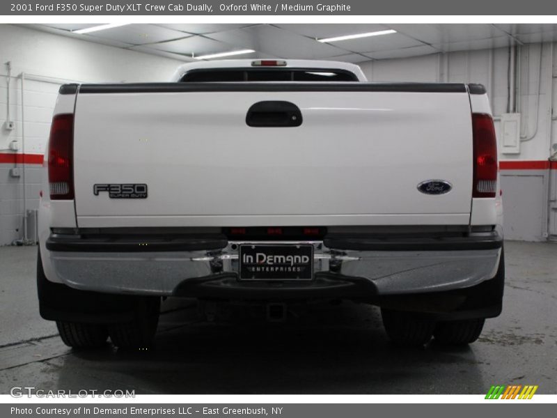 Oxford White / Medium Graphite 2001 Ford F350 Super Duty XLT Crew Cab Dually