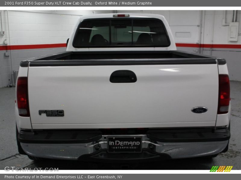 Oxford White / Medium Graphite 2001 Ford F350 Super Duty XLT Crew Cab Dually