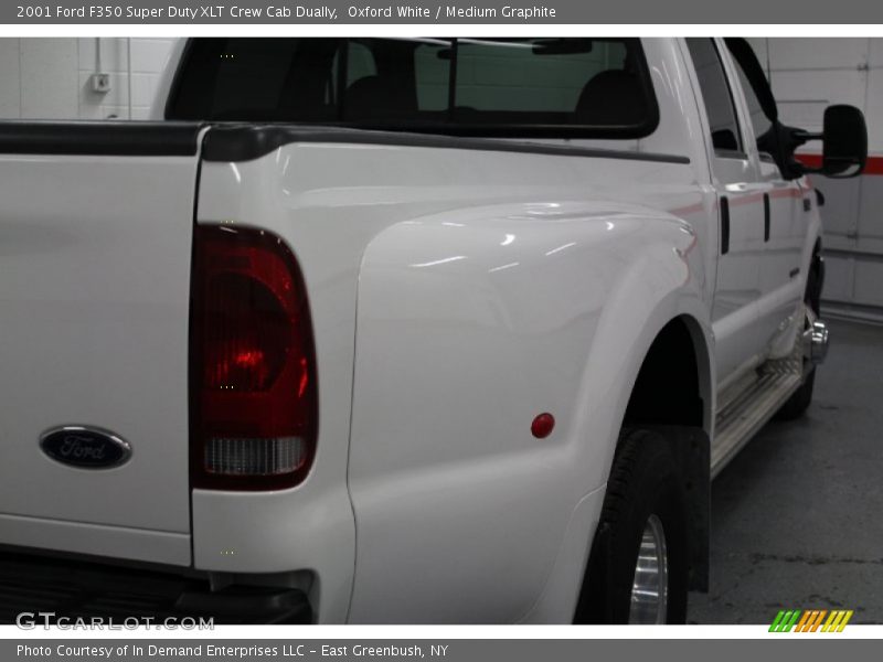 Oxford White / Medium Graphite 2001 Ford F350 Super Duty XLT Crew Cab Dually
