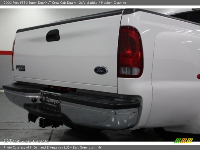 Oxford White / Medium Graphite 2001 Ford F350 Super Duty XLT Crew Cab Dually