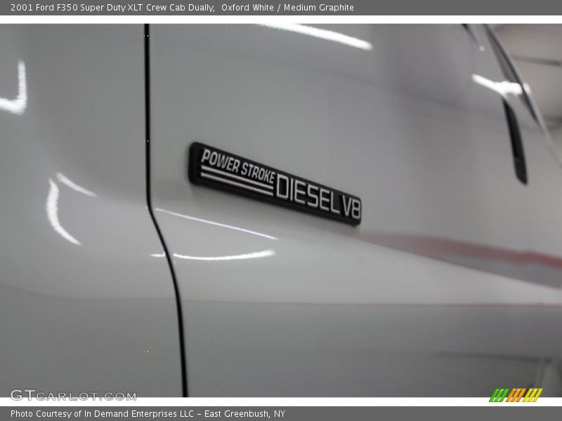 Oxford White / Medium Graphite 2001 Ford F350 Super Duty XLT Crew Cab Dually