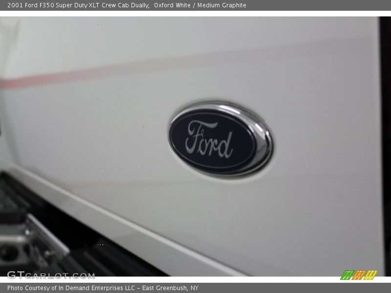 Oxford White / Medium Graphite 2001 Ford F350 Super Duty XLT Crew Cab Dually