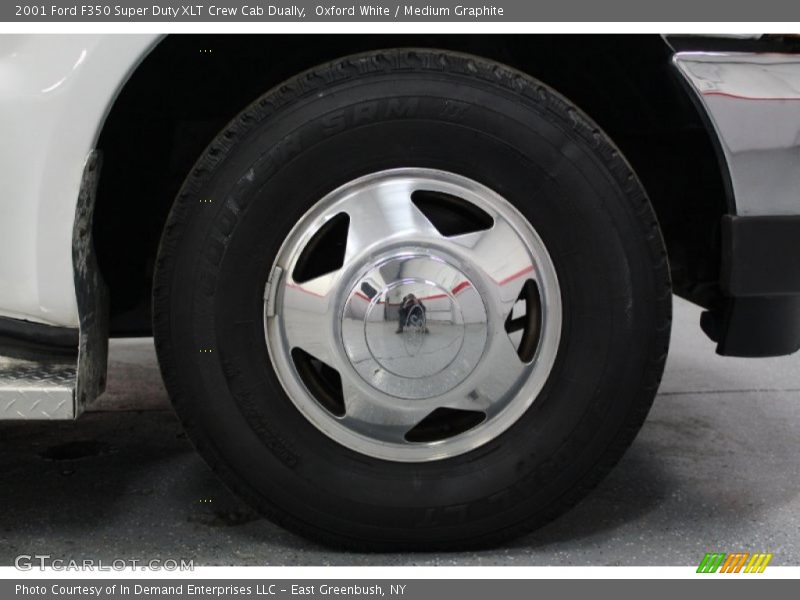 Oxford White / Medium Graphite 2001 Ford F350 Super Duty XLT Crew Cab Dually