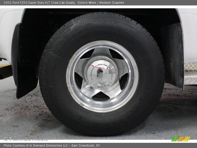 Oxford White / Medium Graphite 2001 Ford F350 Super Duty XLT Crew Cab Dually