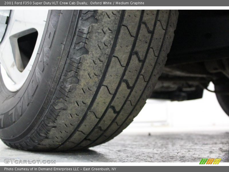 Oxford White / Medium Graphite 2001 Ford F350 Super Duty XLT Crew Cab Dually
