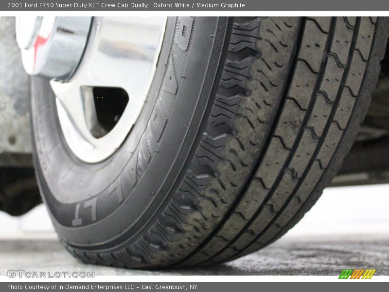 Oxford White / Medium Graphite 2001 Ford F350 Super Duty XLT Crew Cab Dually