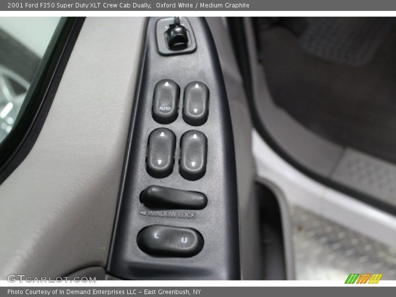Oxford White / Medium Graphite 2001 Ford F350 Super Duty XLT Crew Cab Dually