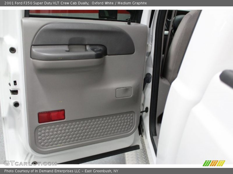 Oxford White / Medium Graphite 2001 Ford F350 Super Duty XLT Crew Cab Dually
