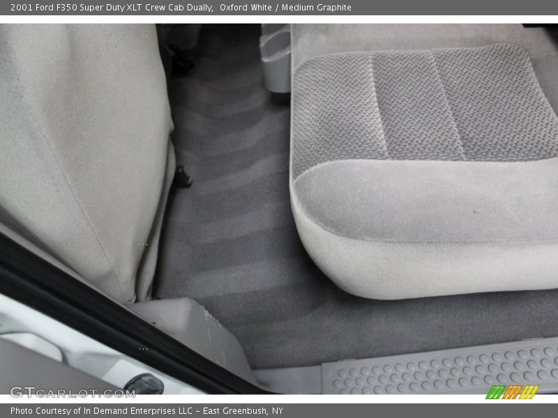 Oxford White / Medium Graphite 2001 Ford F350 Super Duty XLT Crew Cab Dually