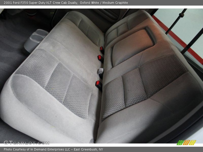Oxford White / Medium Graphite 2001 Ford F350 Super Duty XLT Crew Cab Dually