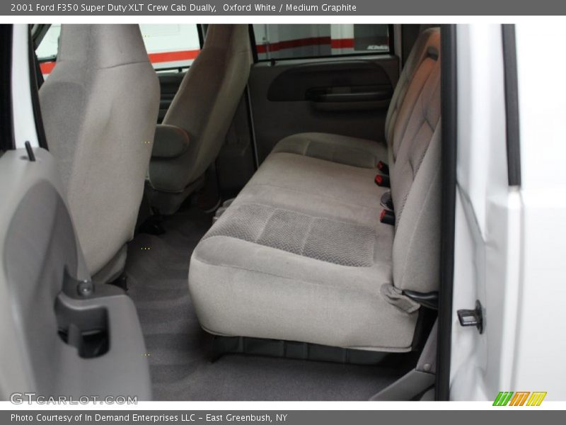 Oxford White / Medium Graphite 2001 Ford F350 Super Duty XLT Crew Cab Dually