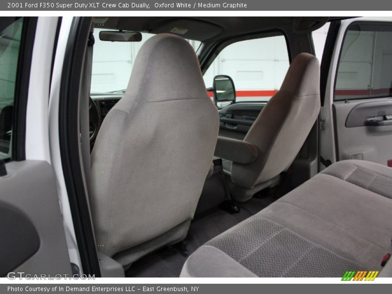 Oxford White / Medium Graphite 2001 Ford F350 Super Duty XLT Crew Cab Dually