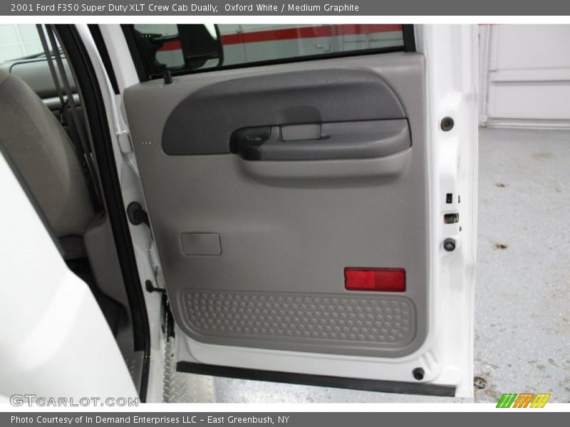 Oxford White / Medium Graphite 2001 Ford F350 Super Duty XLT Crew Cab Dually