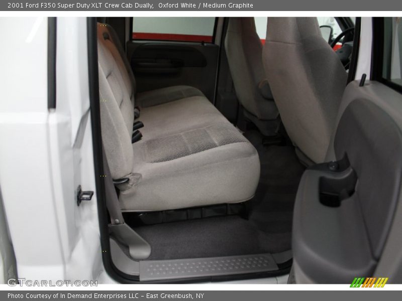 Oxford White / Medium Graphite 2001 Ford F350 Super Duty XLT Crew Cab Dually
