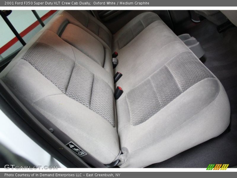 Oxford White / Medium Graphite 2001 Ford F350 Super Duty XLT Crew Cab Dually