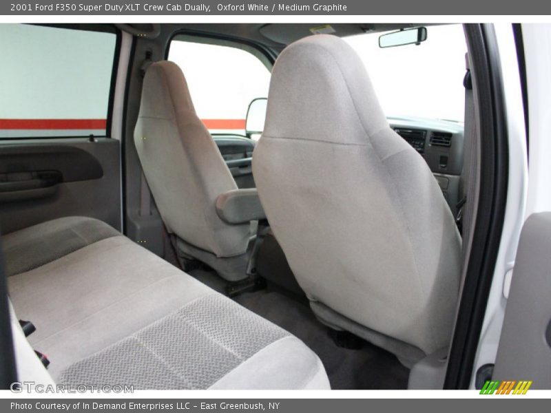 Oxford White / Medium Graphite 2001 Ford F350 Super Duty XLT Crew Cab Dually
