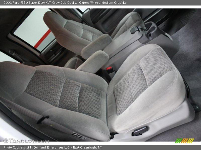 Oxford White / Medium Graphite 2001 Ford F350 Super Duty XLT Crew Cab Dually