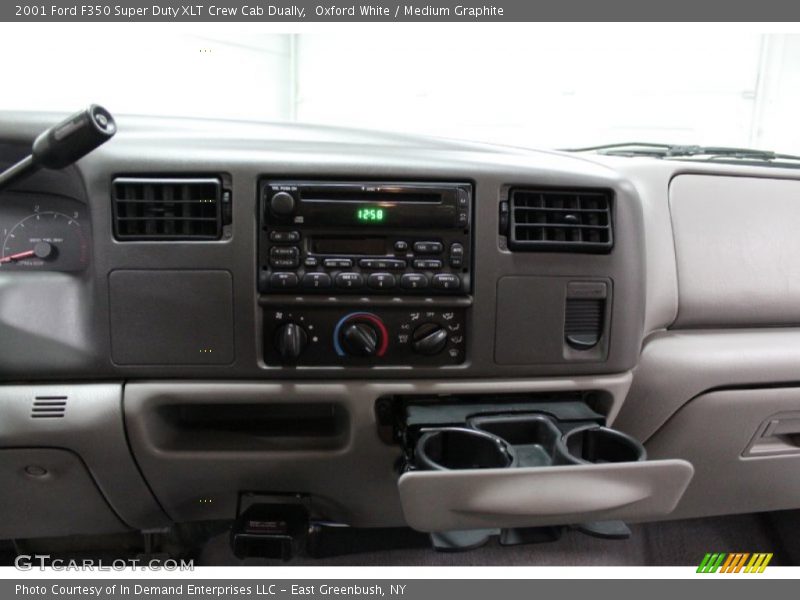 Oxford White / Medium Graphite 2001 Ford F350 Super Duty XLT Crew Cab Dually
