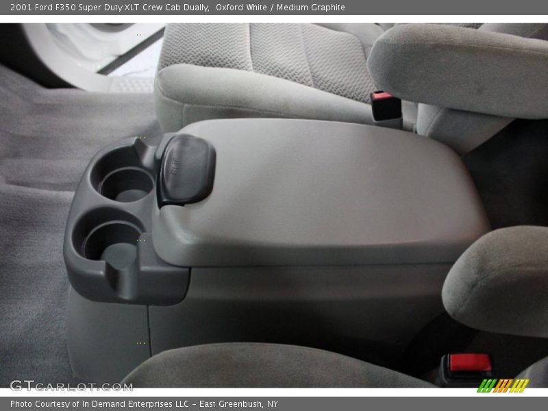 Oxford White / Medium Graphite 2001 Ford F350 Super Duty XLT Crew Cab Dually