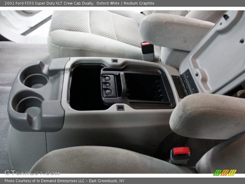 Oxford White / Medium Graphite 2001 Ford F350 Super Duty XLT Crew Cab Dually