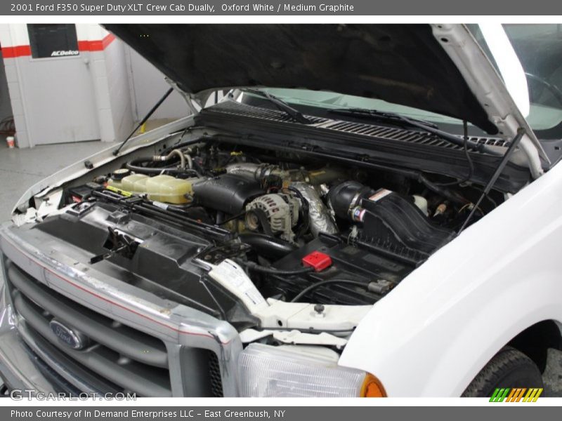 Oxford White / Medium Graphite 2001 Ford F350 Super Duty XLT Crew Cab Dually