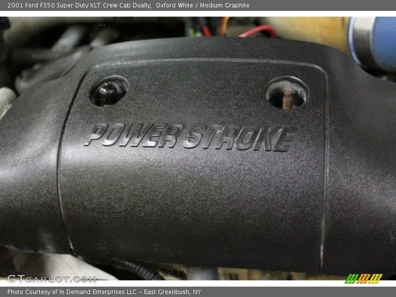 Oxford White / Medium Graphite 2001 Ford F350 Super Duty XLT Crew Cab Dually