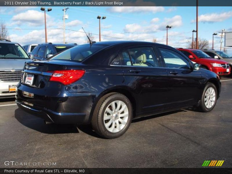 Blackberry Pearl / Black/Light Frost Beige 2011 Chrysler 200 Touring