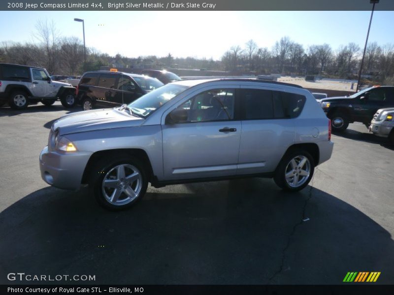 Bright Silver Metallic / Dark Slate Gray 2008 Jeep Compass Limited 4x4