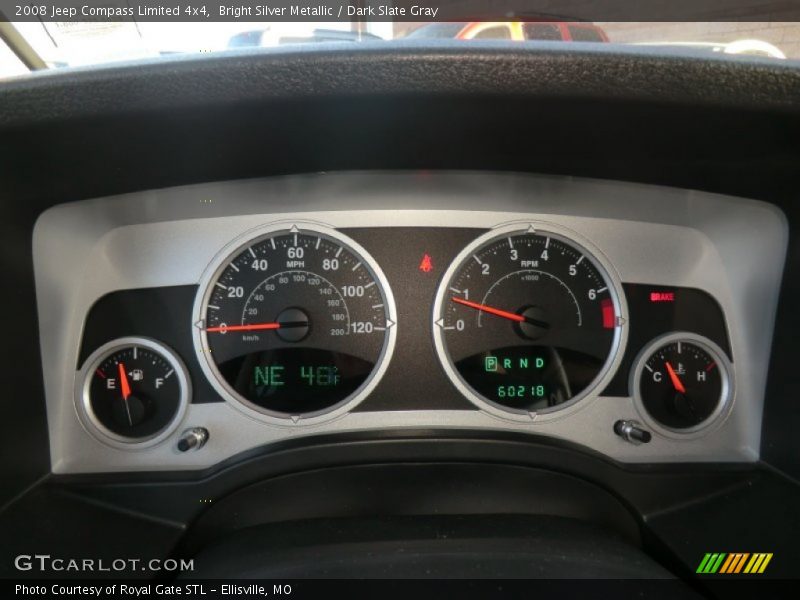 Bright Silver Metallic / Dark Slate Gray 2008 Jeep Compass Limited 4x4