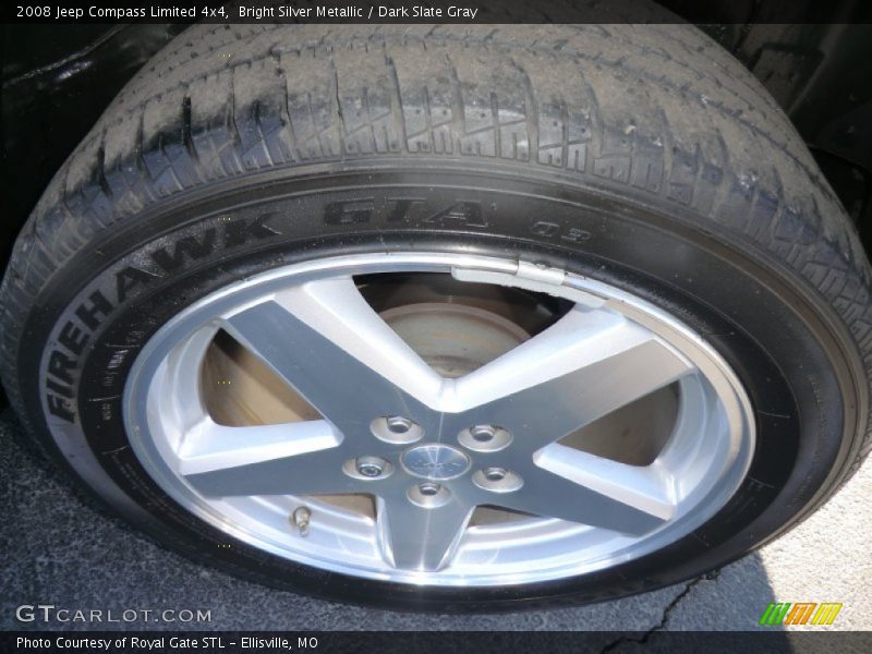 Bright Silver Metallic / Dark Slate Gray 2008 Jeep Compass Limited 4x4