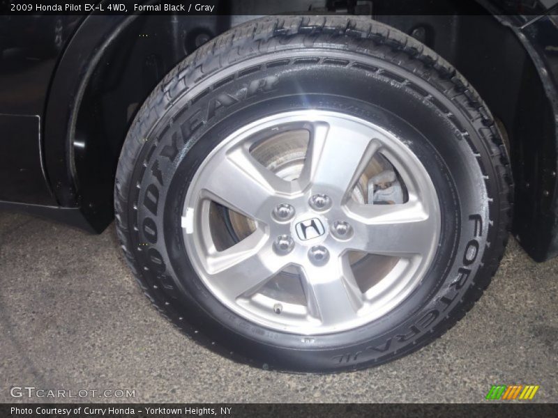 Formal Black / Gray 2009 Honda Pilot EX-L 4WD