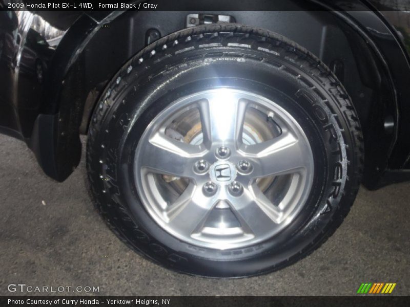 Formal Black / Gray 2009 Honda Pilot EX-L 4WD