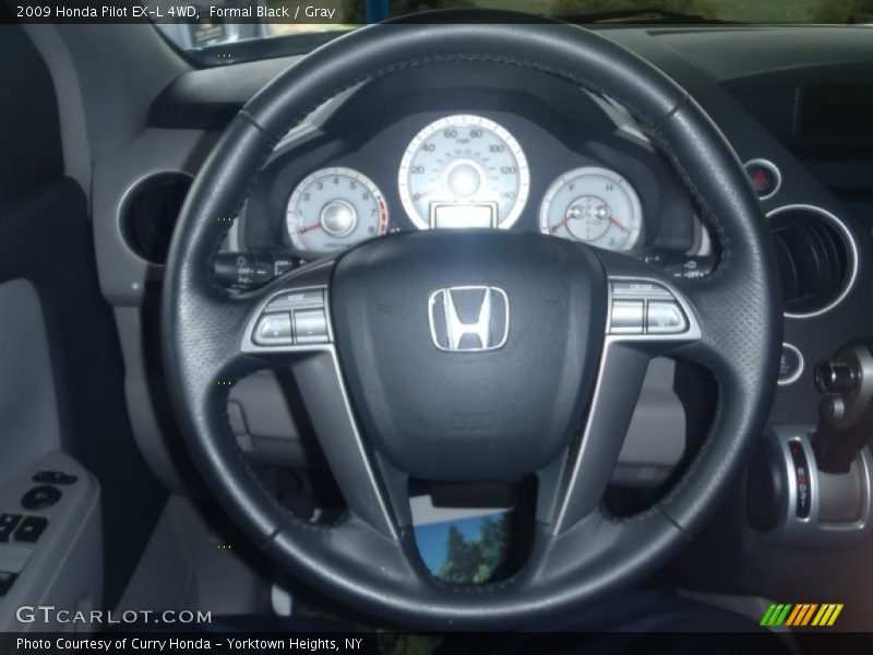Formal Black / Gray 2009 Honda Pilot EX-L 4WD