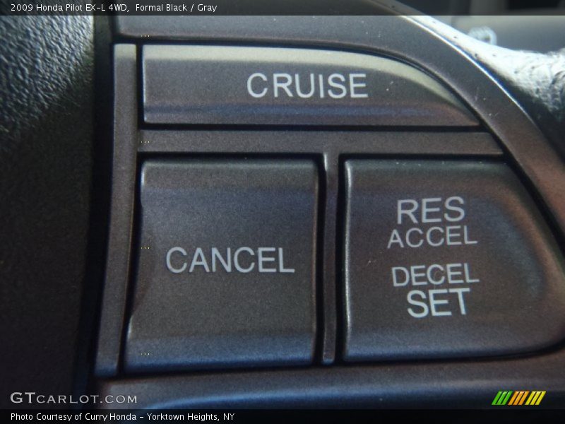 Formal Black / Gray 2009 Honda Pilot EX-L 4WD