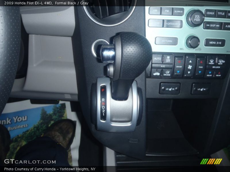 Formal Black / Gray 2009 Honda Pilot EX-L 4WD
